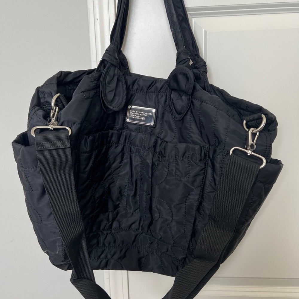 Marc Jacobs Black Nylon Eliza-A-Baby Tote